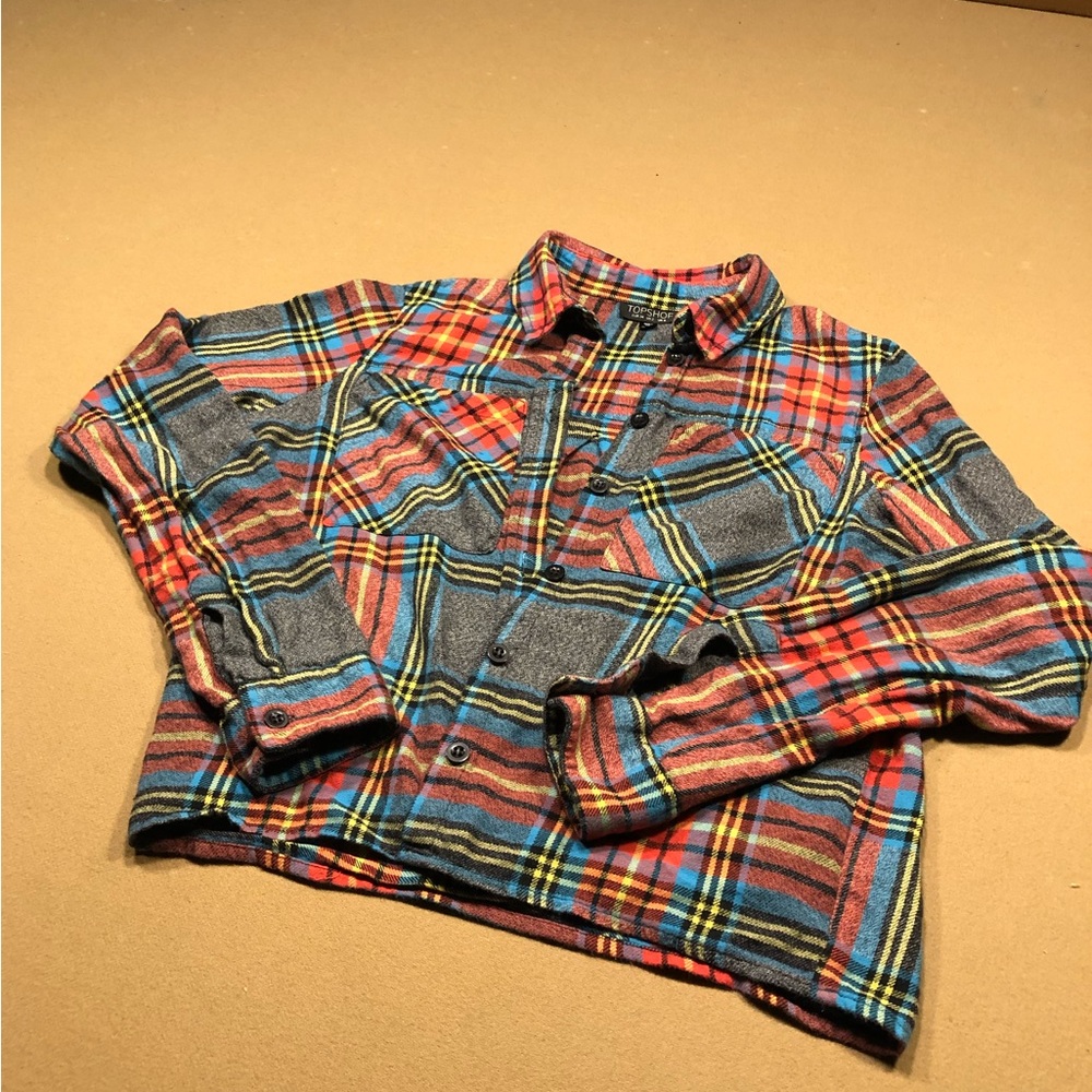TopShop, plaid top